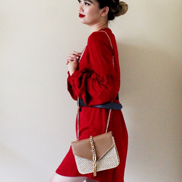 Bags | Rectangular Crossbody Straw Wicker Rattan Purse | Poshmark